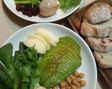 和風醬酪梨鷹嘴豆生菜盤的食譜步驟3照片