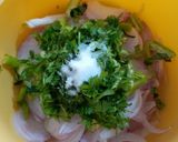 A picture of step 2 of Onion Pakoda (South Indian Crunchy and Light Pakodas).