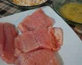 Foto del paso 1 de la receta: Merluza rebozada en avena y copos