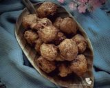 Gambar langkah 4 resipi Cekodok Durian.