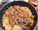 Tarhonyás hús (sertés pörkölttel lecsóval) recept fázis 11 fotója