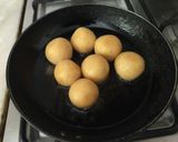 A picture of step 4 of Bread gulab jamun/instant gulab jamun.