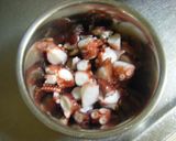 A picture of step 4 of Akashiyaki (Fluffy Octopus Dumplings).