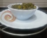 A picture of step 7 of Palak Matar.