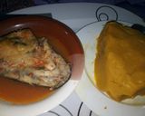 A picture of step 4 of Onunu with Catfish peppersoup.