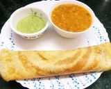 सांबर डोसा नारियल चटनी के साथ रेसिपी चरण 9 फोटो