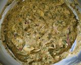 A picture of step 2 of Methi gota.