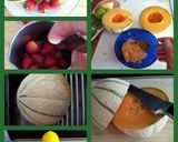 A picture of step 3 of AMIEs Grilled MELON with STRAWBERRY.