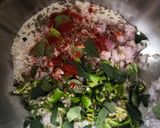 A picture of step 1 of Rava masala cut dosa sooji masala cut dosa.