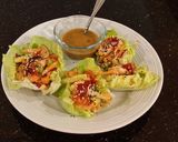 A picture of step 5 of Asian Shrimp Salad Lettuce Wraps.