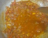A picture of step 3 of Chappan kaddu(summer squash) sabji.