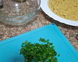 A picture of step 5 of Quinoa Mediterranean Salad.