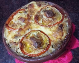 Foto del paso 7 de la receta: Pastel de arroz integral relleno de arvejas y ricotta cremosa