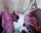 Foto langkah ke 2 dari resep UBI UNGU BISA DIBUAT INI LHO | PUDING UBI UNGU LAPIS SANTAN.