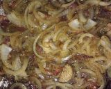 A picture of step 10 of Rick's Melt-in-your-Mouth Liver and Onions with Bacon.