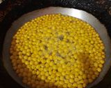 A picture of step 11 of Boondi ladoo Tiranga ladoo.