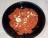 A picture of step 3 of Gajar ka halwa.