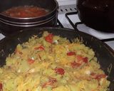 Une image de l'étape 2 de Salade au aubergines et poivrons.