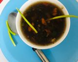 A picture of step 3 of Manchow Soup.