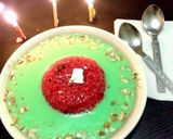 A picture of step 7 of Rosy maggi in pista custard.