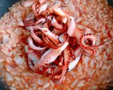 Hình bước làm 7 của món Râu Mực Nấu Nui Lưỡi Chim