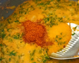A picture of step 3 of Methi paneer (no onion garlic).