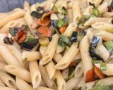 Une image de l'étape 2 de Penne aux légumes brulés.