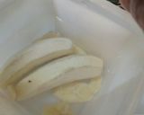 A picture of step 1 of Green banana bhajia.