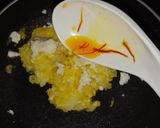A picture of step 2 of Vegetarian Potato egg curry with butter kulcha.