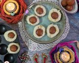 A picture of step 8 of Mini Gulab Jamun Cake in Appe Pan.