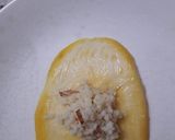 A picture of step 2 of Mango khoya roll.