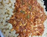 Macaroni with yellow capsicum and chicken recipe step 3 photo