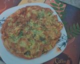 A picture of step 4 of Spinach chilla.