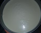 A picture of step 4 of Easy peasy not so cheesy cheesecake.