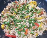 A picture of step 7 of Capsicum Paneer Rice.