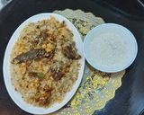 A picture of step 3 of Mutton polaw.