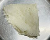 A picture of step 4 of Neer Dosa.