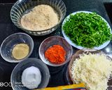 A picture of step 1 of બ્રેડ પાલક પકોડા.