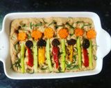 Hình bước làm 4 của món Focaccia- hương vị nước Ý (món chay)