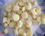 A picture of step 2 of Sweet potato chaat.