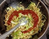 A picture of step 2 of Chinese Bhel.