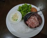 รูปขั้นตอนการทำที่ 1 ของ ผัดดอกขจร,ไข่,หมูสับ,เส้นบุกนุ่ม - คีโต