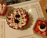 صورة لخطوة 4 من وصفة مهلبيه بالجيلي والفواكه 🍎🍌🍒🍓
