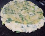 A picture of step 2 of Suji palak paratha.