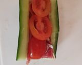 A picture of step 4 of Stuffed Cucumber Sandwiches 🤗.