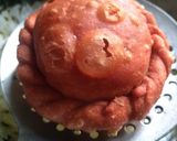 A picture of step 4 of Beetroot Chandrakala Gujiya.