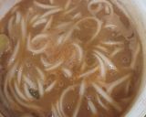 A picture of step 2 of Banh Canh with Mushrooms, Tofu, and Seaweed.