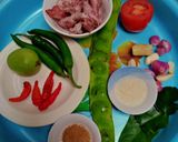 Foto langkah ke 1 dari resep Tumis Cumi Asin Pete Cabe Ijo.