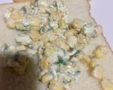 A picture of step 2 of Corn cheese sandwich.