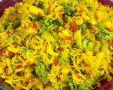 A picture of step 8 of Garlic Turmeric Rice.